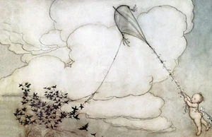 Illus. from Peter Pan 5 (1912), Arthur Rackham *Art Postcard* - Picture 1 of 2