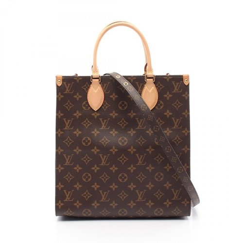 LOUIS VUITTON（LV） Borsa tote Louis Vuitton Sac Plat PM 2 vie M45848 monogramma tela marrone usata LV