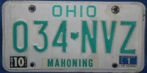 Ohio 1991 Nummernschild Auto Autoschild Man Cave rustikal Oldtimer grün weiß 034-NVZ - Bild 1 von 1