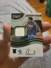 2020-21 Select Basketball Anthony Edwards Rookie Auto /199 Jersey Patch RPA RJA