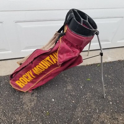 De colección Ping Hoofer 4 Vías Rojo Montañas Rocosas Golf Soporte Bolsa Correa Foto 1 de 4