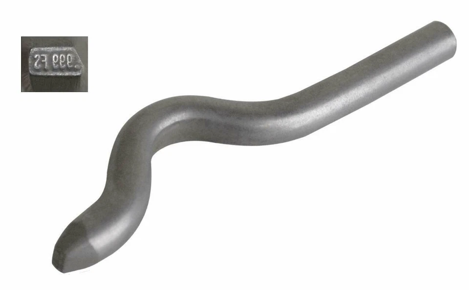 3/4 MM Fine Silver .999FS Bent Stamp Metal Marking Jewelry Purity Stamping Tool - Image 1 of 1