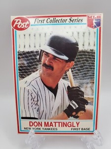 1990 Post Cereal #1 Don Mattingly   New York Yankees  Baseball Card