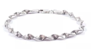 Ausgefallenes gedrehtes Armband 925 Sterling Silber Damen 4,5 Gramm 7,5 cm - Bild 1 von 6