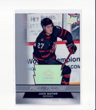 JACK MATIER '23 Upper Deck TEAM CANADA Pride of the Program CLEAR CUT card #77