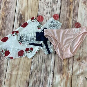 Splendies Lace Stretch Cotton Blend Womens 3X Lot Of 3 Panties Underwear New - Picture 1 of 6