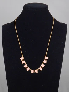 Kate Spade Gold Plated BOW SHOPPE Pink Enamel Bow Collar Necklace $99 - Picture 1 of 2