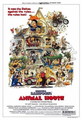 NATIONAL LAMPOON'S ANIMAL HOUSE Movie POSTER 27 x 40, John Belushi, A