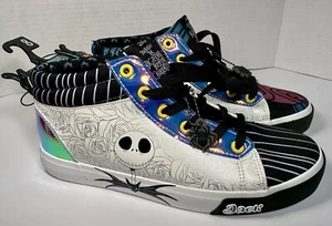 Disney Nightmare Before Christmas High Top Sneaker Shoes Women Size 8 NEW - Imagen 1 de 15
