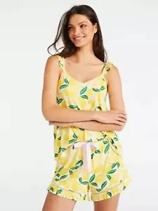 PETER ALEXANDER XL 16 YELLOW Lemons Bamboo Jersey Blend sleep Tank top no bottom - Picture 1 of 1