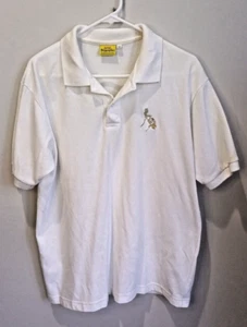 Treasures Philippine Gold Embroidered Country Map White Polo Shirt XL - Picture 1 of 5