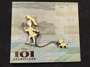 Disney WDI 101 Dalmatians Dog Walkers Pin LE 250 Little Girl Walking Puppy - Picture 1 of 2