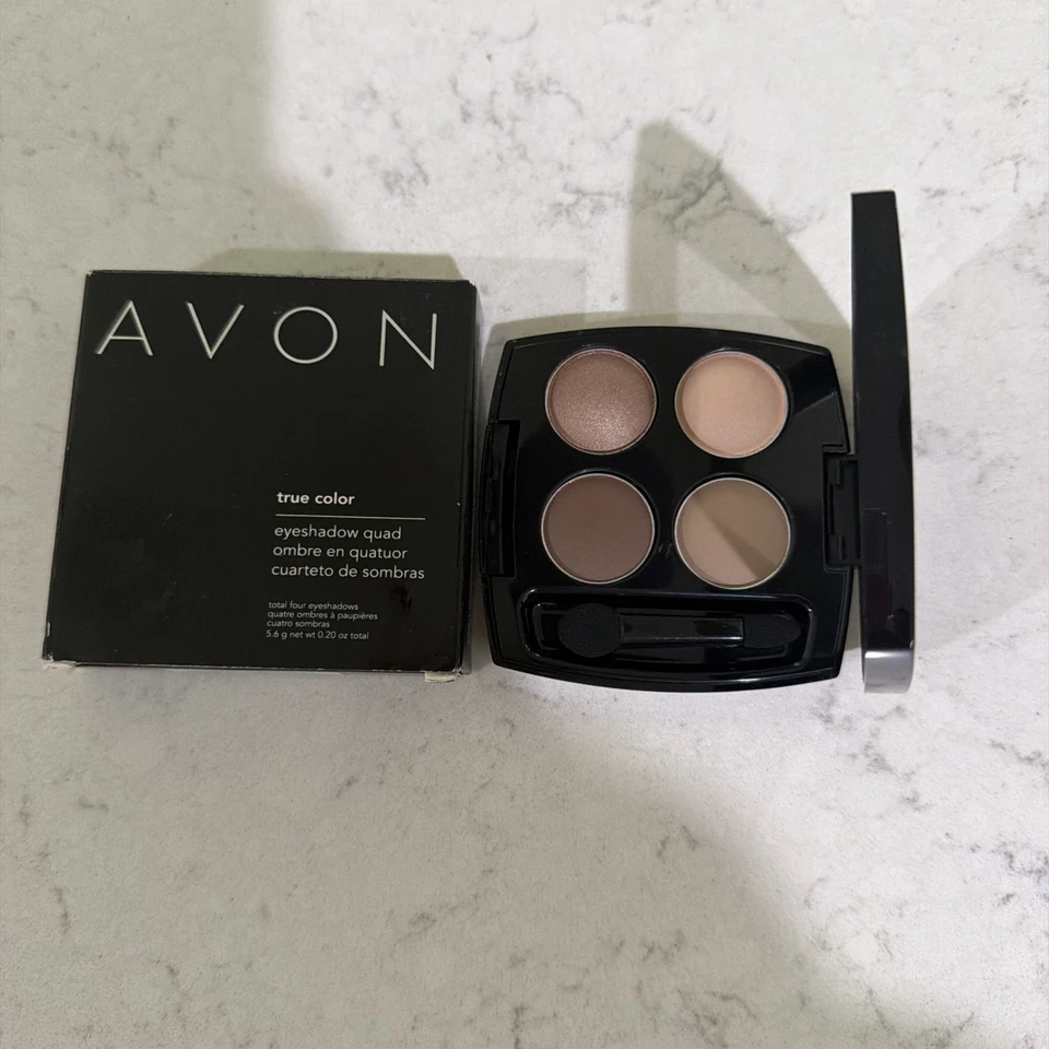 Avon True Color Eyeshadow Quad: Mocha Latte Q110 Discontinued - Image 1 of 4
