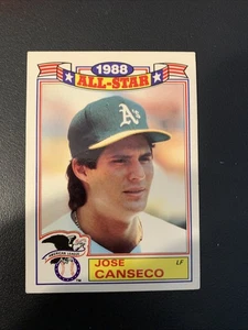 1989 Topps All-Star Game Commemorative Set Jose Canseco #6 of 22 Oakland A’s - Picture 1 of 10