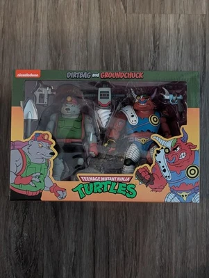 NECA Teenage Mutant Ninja Turtles Dirtbag & Groundchuck TMNT Action Figures - Image 1 of 4