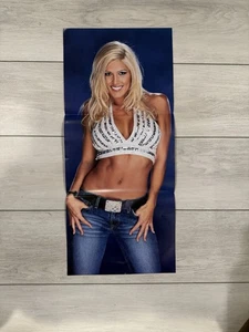 WWE Divas Torrie Wilson Magazine Insert Poster 10.5x23 Double Sided WWF Diva - Picture 1 of 2