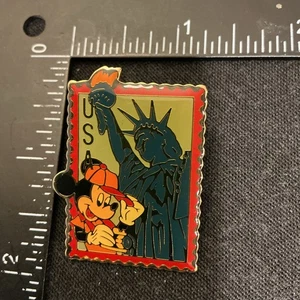 Disney Pin 12667 Open Stock Epcot Stamp Series United States USA Mickey Mouse - Picture 1 of 6