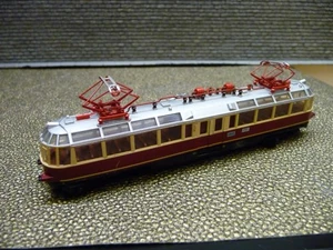 Fleischmann N 7808 E Lok ET 9101 Gläserner Zug rot beige - Bild 1 von 5