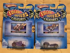 NEW! 2009 Hot Wheels Color Shifters Creatures Evil Eye & Skull Crusher - HTF - Picture 1 of 11