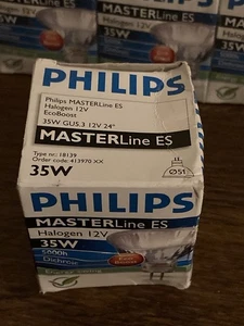 Philips MASTERLine ES MR16 35W GU5.3 12V Halogen Spot Bulbs Pack of 5 New - Picture 1 of 10