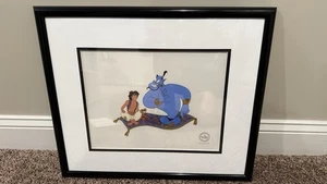 Walt Disney Aladdin und Genie Serigrafie Cel/Animation Art - Bild 1 von 4