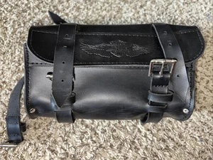 Bolsa de herramientas de cuero Harley-Davidson - Bolsa de almacenamiento de motocicleta vintage - Imagen 1 de 8
