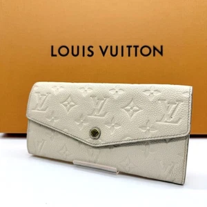 Excellent Condition Louis Vuitton Monogram Empreinte Portefeuille Sarah Long - Picture 1 of 11
