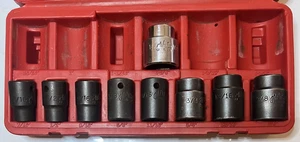 MAC Tools 8 Piece Shallow 1/2"Impact Socket Set 6 Point SAE 7/16" - 7/8"USA Made - Picture 1 of 16