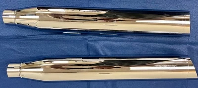 Harley-Davidson Fatboy/Deuce Cobra 6001 3" sin cordones cromados 07-14 Foto 1 de 4