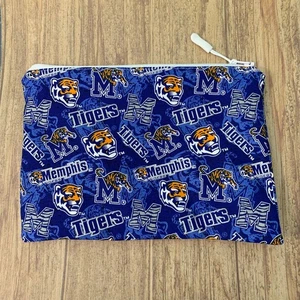 Sacchetto con cerniera ispirato alle tigri Univ of Memphis Tenn regalo laurea ritorno a scuola - Foto 1 di 2