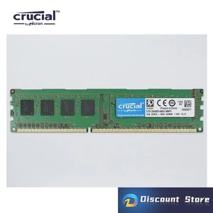 Crucial DDR3L 4GB CT51264BD186DJ.M8F 1RX8 RAM Memory PC3L-14800U 1866Mhz Desktop - Picture 1 of 2