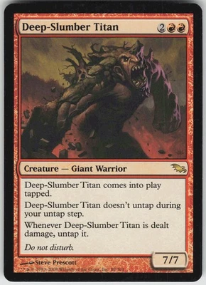MTG Deep-Slumber Titan 89 Shadowmoor R Normal NM - Image 1 of 2
