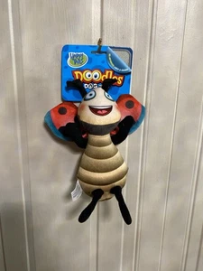 Happy Tails Doodles Ladybug 🐞 Plush Dog Toy Clinker &  Squeaker 9” - Picture 1 of 5
