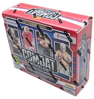 2025 Panini Combat Anthology Sealed Hobby Box 2 Autographs MLW PFL - Image 1 of 3