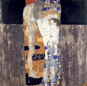 Three Ages Of Woman 22x30 Art Deco Print by Gustav Klimt Hand Numbered Edition - Picture 1 of 1