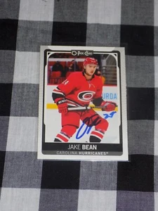 Jake Bean Signed O-Pee-Chee Hockey Card Carolina Hurricanes - Picture 1 of 1