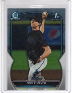 Noble Meyer 2023 Bowman Draft 1st Chrome #BDC-6 Miami Marlins - Picture 1 of 2