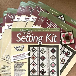 Quilt Blocks & JoAnn "Quilter’s Basket" 1-12 Month & Setting Kit Instructions - Picture 1 of 5