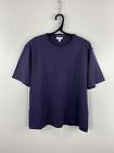 Sunspel Basic T-Shirt Purple Made in England Size XL