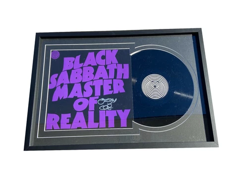 OZZY OSBOURNE SIGNED FRAMED BLACK SABBATH MASTER OF REALITY VINYL LP AUTO BAS Cover