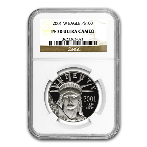 2001-W 1 oz Proof Platinum Eagle PF-70 NGC (Registry Set) - SKU #69778 Cover