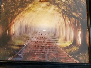 Imagen enmarcada de Life is... 15"" x 19"" ~ Cita de la Madre Teresa - Imagen 1 de 3