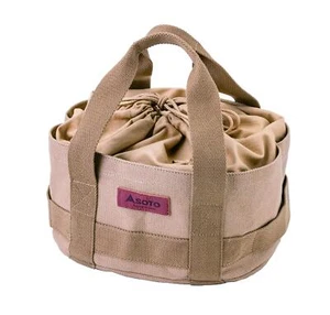 SOTO ST-6401S Canvas Free Bag S W30xD23.5xH13cm Cotton 420g Brown NEW from Japan - Picture 1 of 3