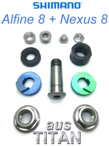 SHIMANO ALFINE/NEXUS 8-SPEED: TITANIUM part set for relief up to 60 grams! - Picture 1 of 10