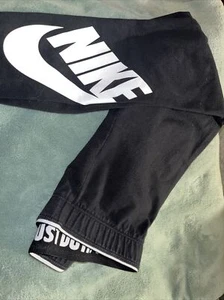 Nike Size 6X Black Leggings Nike On Leg Girls - Picture 1 of 4