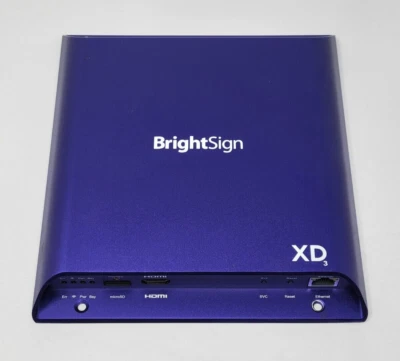 BrightSign XD233 XD3 Standard I/O Player W/ Power Adapter & Antenna 101824M3 - Image 1 of 3