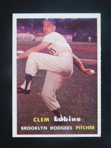 1957 Topps Baseball Card #53 Clem Labine (NM) - Picture 1 of 2
