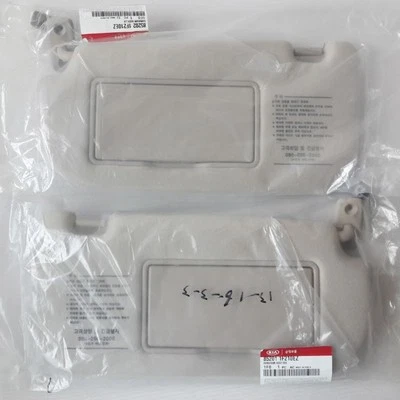 🚀 Express 🚀 KIA 05-10 Sportage  Driver Left,  Right Inside Sun Visor Beige SET - Image 1 of 4