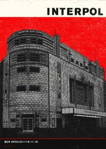 INTERPOL CONCERT MANCHESTER POSTER LIMITED EDITION SCREEN PRINT TOMMY DAVIDSON - Imagen 1 de 1