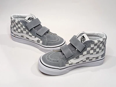 Vans SK8 Reissue Color Theory Checkerboard Grey Boy's Mid Top Sneakers-Size 2.5 - Image 1 of 4